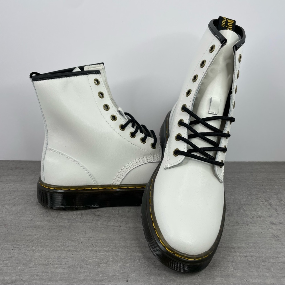 Dr. Doc Martens Zavala Combat Leather Boots - Picture 4 of 13